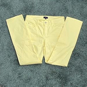 NYDJ 6P Soft Yellow Skinny Jeans with Lift & Tuck New Unworn